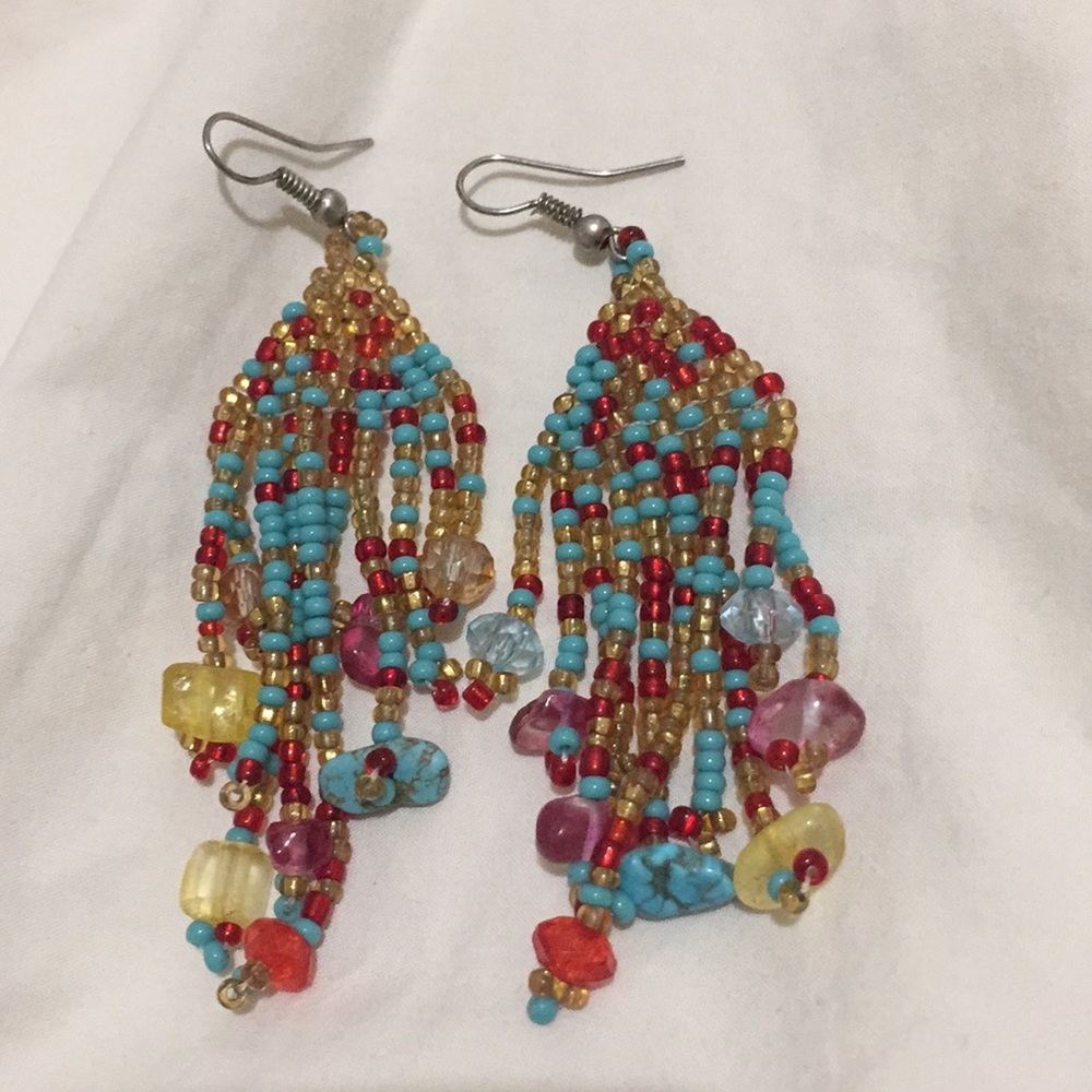 Dangly handmade Mexican earrings
